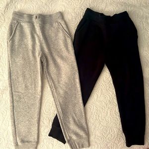 2 pairs of size M Amazon Essentials sweatpants.